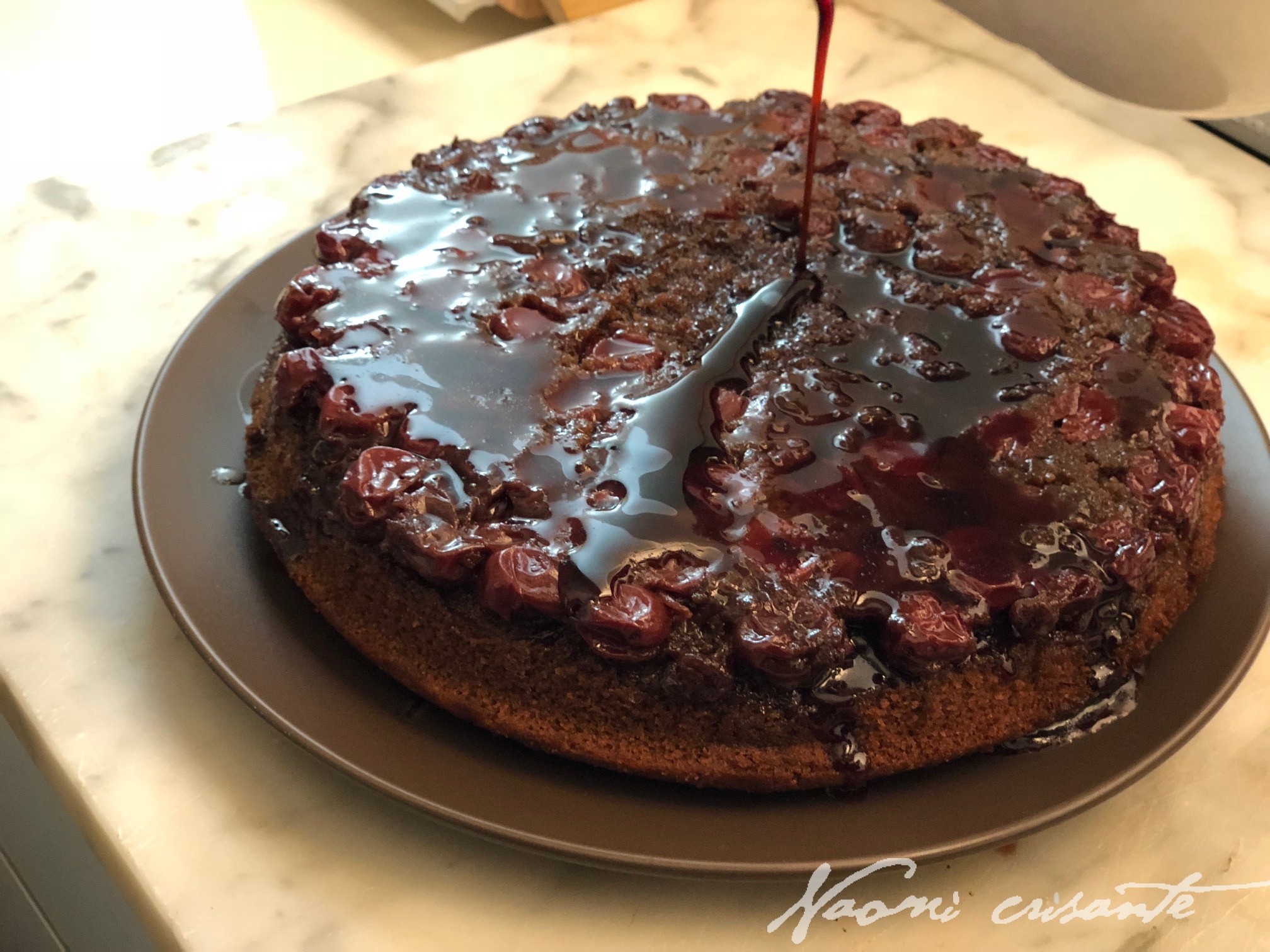 Sour Cherry Chocolate Cake | Naomi Crisante