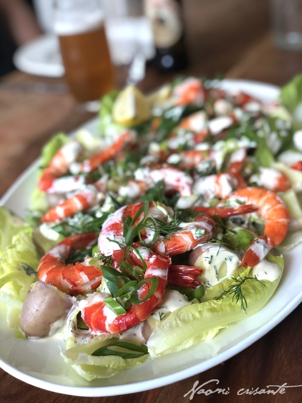 Tiger Prawn and Potato Salad